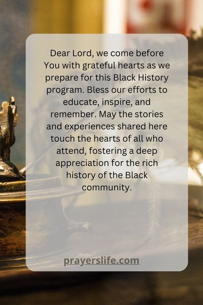 Praying For A Meaningful Black History Program