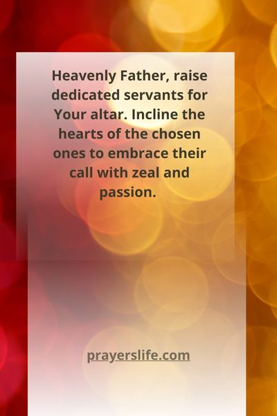 Praying For The Rise Of Dedicated Servants To The Priesthood