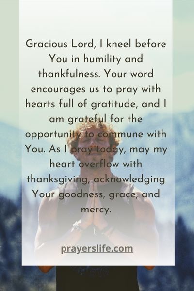 Praying With A Grateful Heart