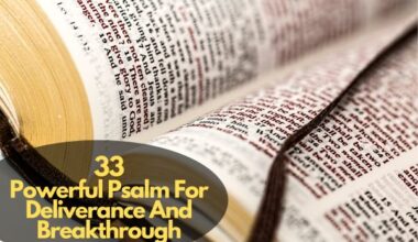 Psalm For Deliverance And Breakthrough