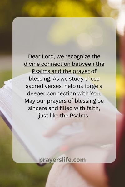 Psalms And Prayer Of Blessing