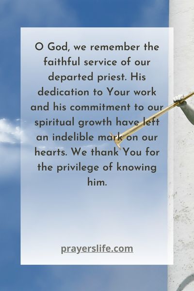 Remembering A Faithful Servant In Prayer