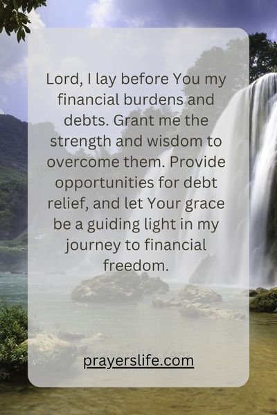 Sacred Requests For Debt Relief