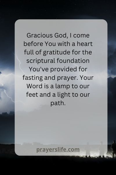 Scriptural Foundation For Fasting And Prayer