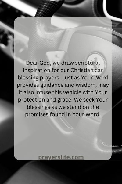 Scriptural Inspiration For Christian Car Blessing Prayers
