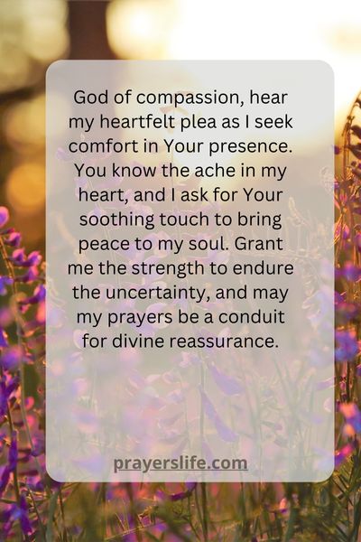 Seeking Comfort In Prayer