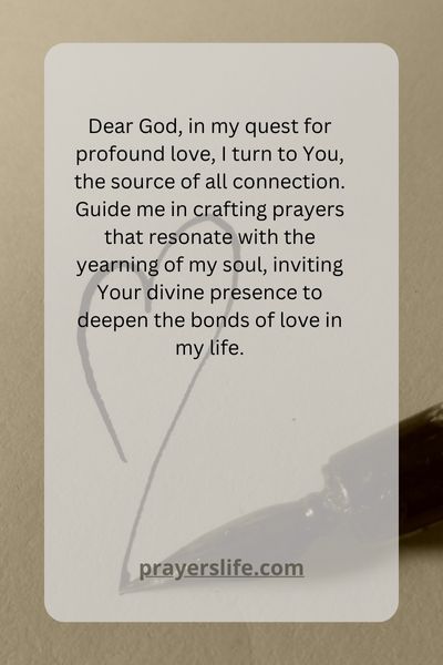 Seeking Divine Connection In Love Prayers