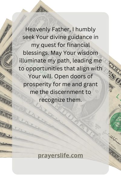 Seeking Divine Guidance For Financial Blessings