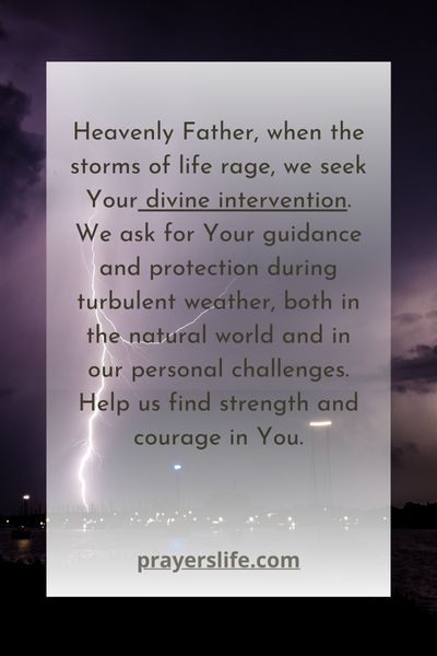 Seeking Divine Intervention In Stormy Weather