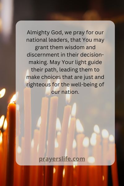 Seeking Gods Guidance For National Leaders