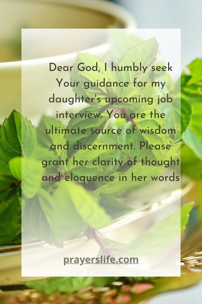 Seeking God'S Guidance For Your Daughter'S Interview
