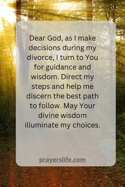Seeking Guidance In Divorce Through Prayer