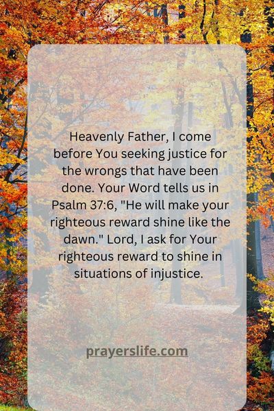 Seeking Justice Through Prayer