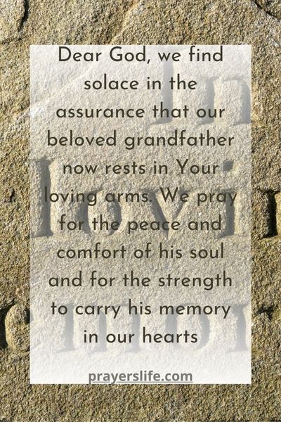 Seeking Solace In Prayer For A Departed Grandfather