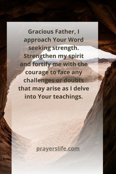 Seeking Strength Through Prayer Before Scripture