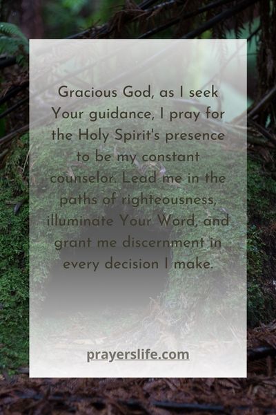 Seeking The Holy Spirits Guidance Through Prayer