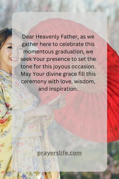 Setting The Graduation Tone With Prayer