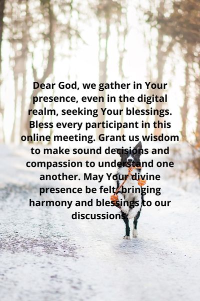 Short Closing Prayer For Online Meetings