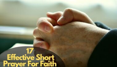 Short Prayer For Faith