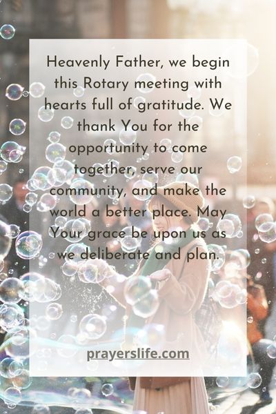 Starting A Rotary Meeting With Grace And Gratitude