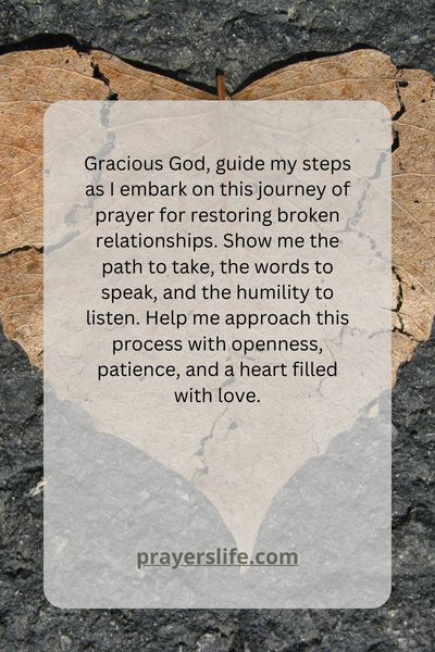 Steps To Praying For Restoring Broken Relationships