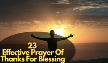 Prayer Of Thanks For Blessing