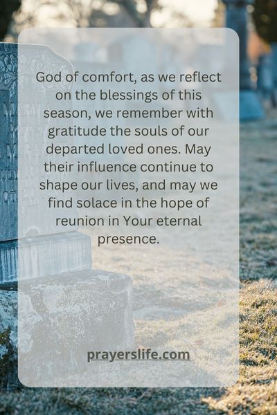Thanksgiving Prayer For Departed Souls