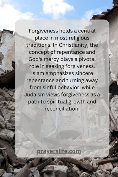 The Concept Of Forgiveness In Various Religions