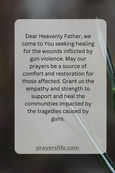 The Healing Potential Of Prayer To Stop Gun Violence