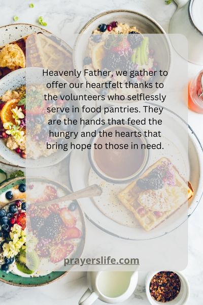 The Heartfelt Prayer Of Thanks For Volunteers