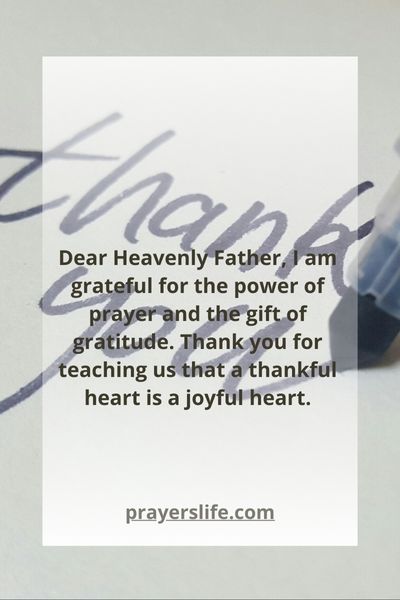 The Power Of Gratitude In Prayer