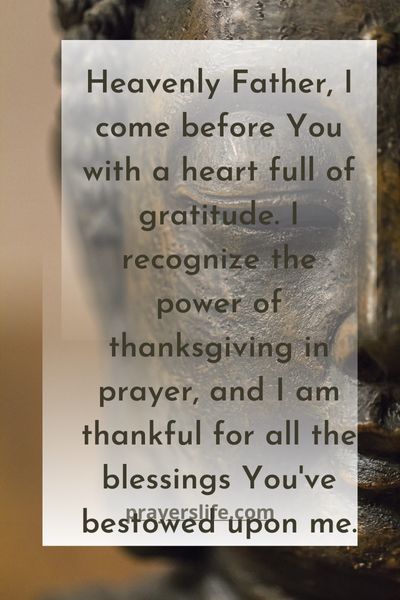 The Power Of Gratitude In Prayer