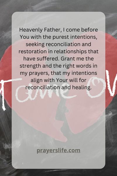The Power Of Intention: Praying For Reconciliation