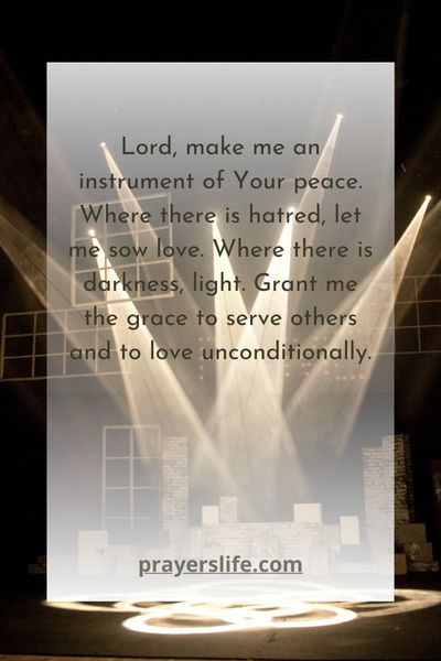 The Prayer Of St. Francis Embracing The Spirit Of Loveguidance For Nighttime Prayer