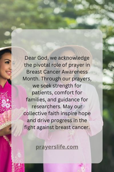 The Role Of Prayer In Breast Cancer Awareness