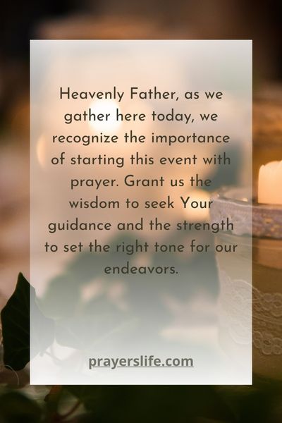The Significance Of An Opening Prayer