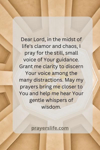 The Still Small Voice In Praying For Clarity