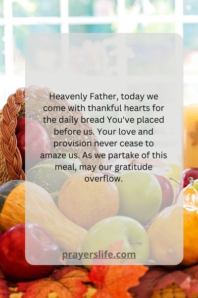 The Thankful Hearts Daily Bread Prayer