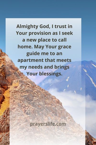 Trusting God'S Provision For A New Place