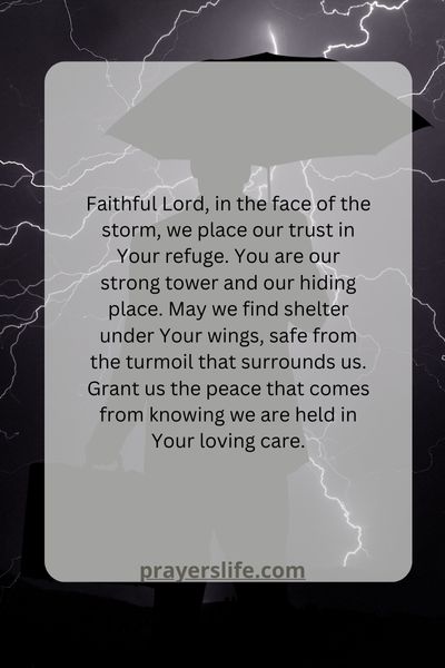 Trusting Gods Refuge In The Face Of A Storm