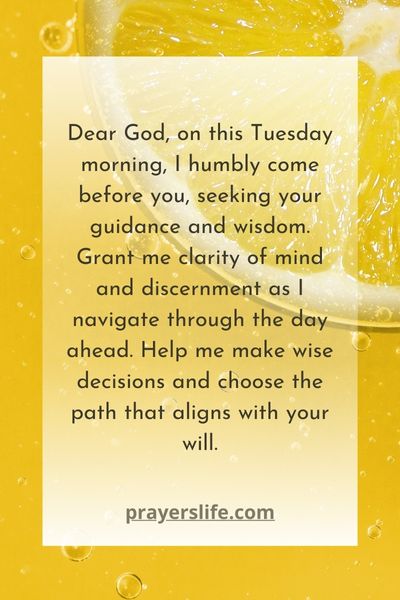 Tuesday Morning Blessings Prayers