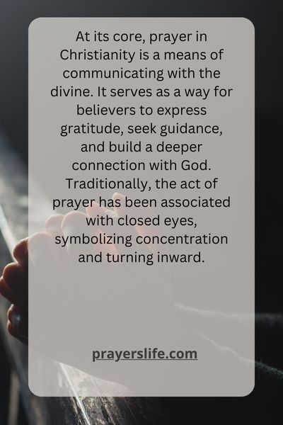 Understanding Prayer In Christianity