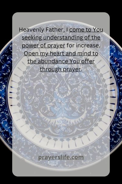 Understanding The Power Of Prayer For Increase