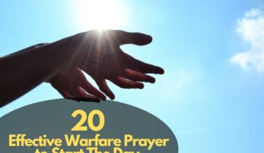 Warfare Prayer To Start The Day