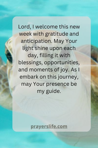 Welcoming The Week