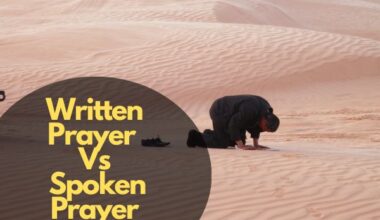 Written Prayer Vs Spoken Prayer