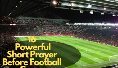 Powerful Short Prayer Before Football Game