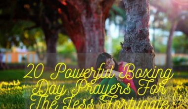 Boxing Day Prayers For The Less Fortunate
