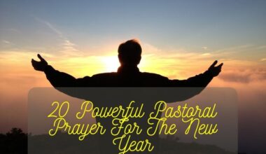 Pastoral Prayer For The New Year