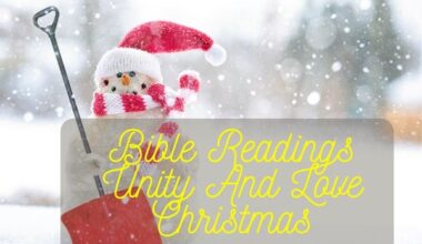 Bible Readings Unity And Love Christmas